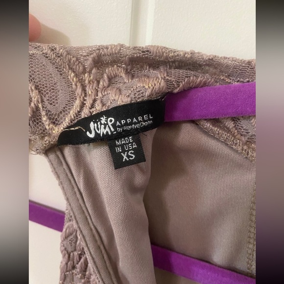 Mocha halter neck bodycon lace detail XS dress NWT - Picture 4 of 6